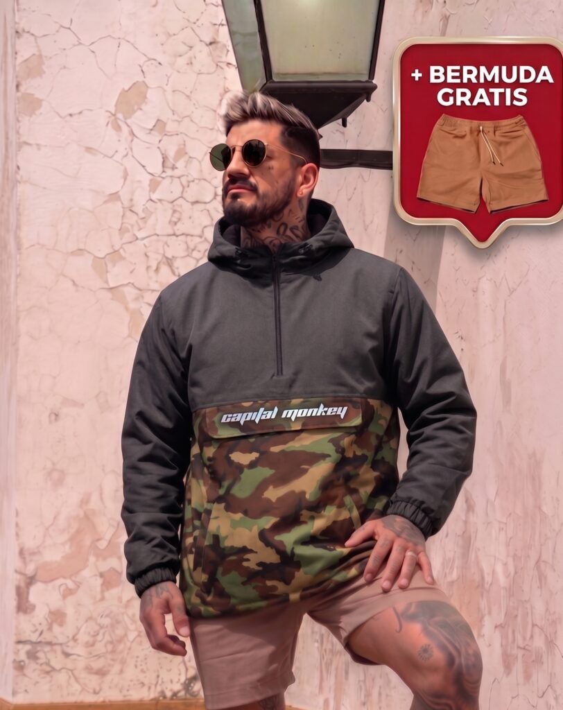 Anorak Oversize - Camuflado & Grey B