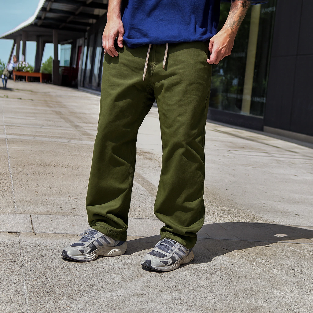 JOGGER BAGGY DIAMOND - verde militar - Imagen 2