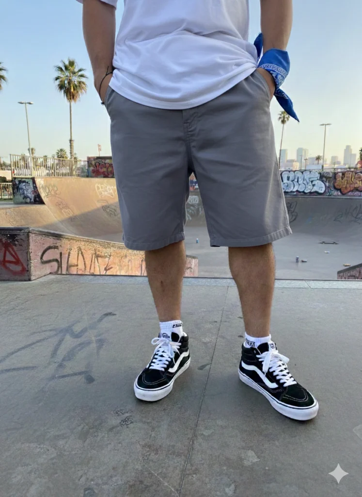 Bermuda Baggy GRIS TOPO