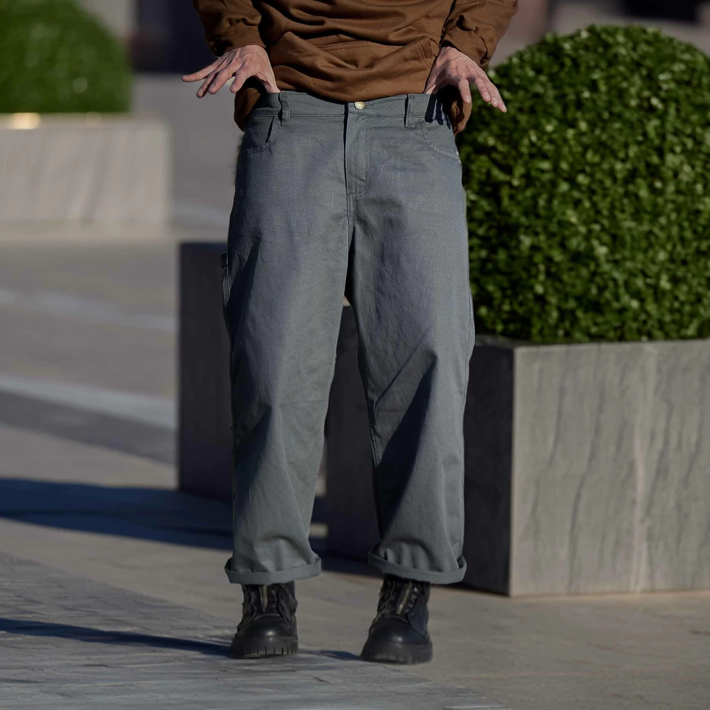 CARPINTERO BAGGY JOGGER - gris topo - Imagen 2