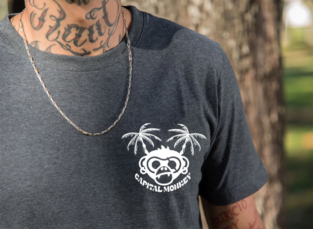 Remera Regular Fit gris topo- CHERRY lucky streak
