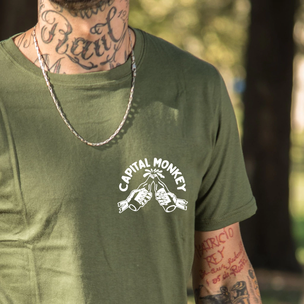 Remera Regular Fit verde - Drink Capital
