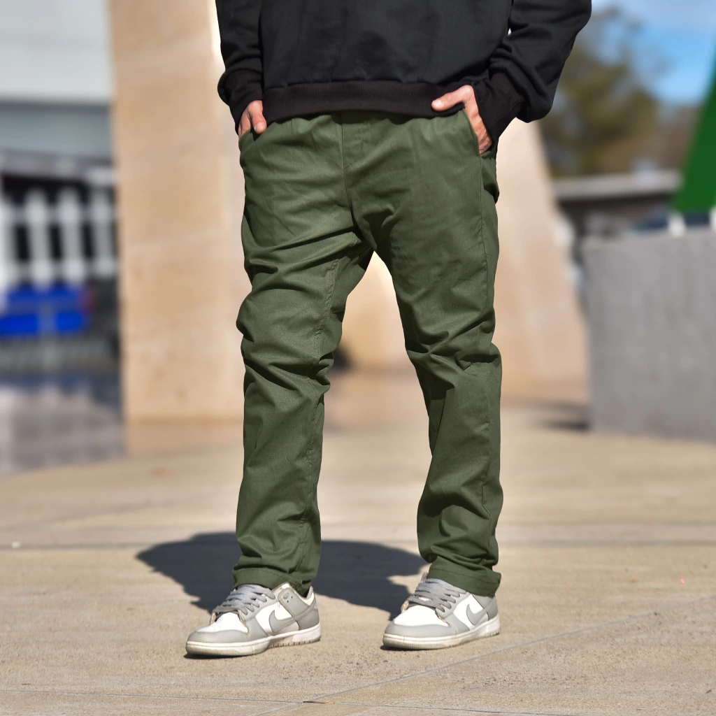 JOGGER RELAXED - verde militar