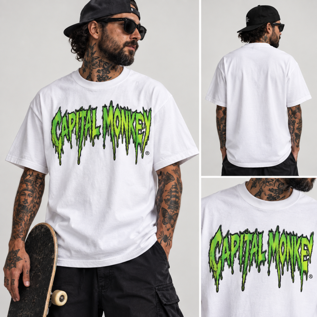 Remera Regular Fit white - MONSTER