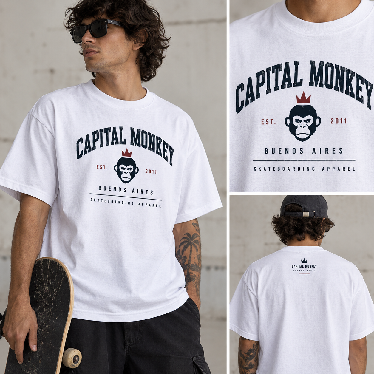 Remera Regular Fit white - KING