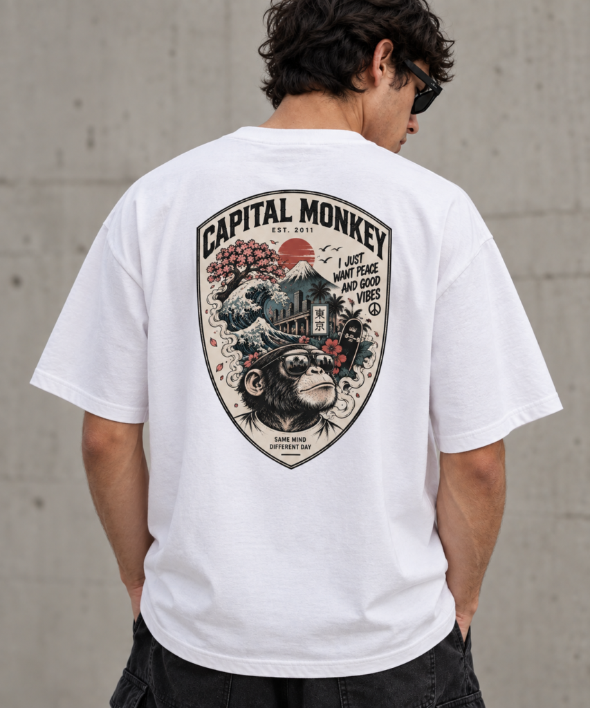 Remera Regular Fit white - CITY SURF