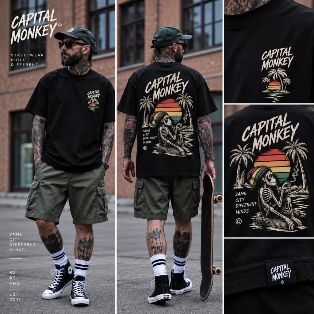 Remera Regular Fit black - BOB